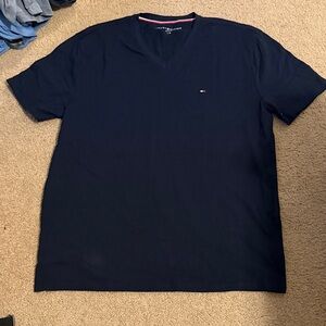 Tommy Hilfiger Men's Dark Blue V-Neck Tee